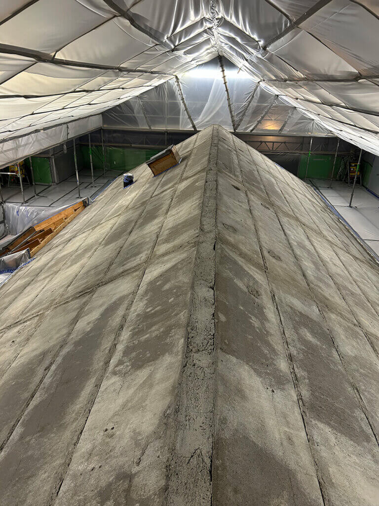 Støvtæt asbestområde